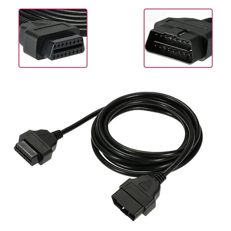 OBDII 16-Pin Extension Cable Connector OBD2 male to female extension line
