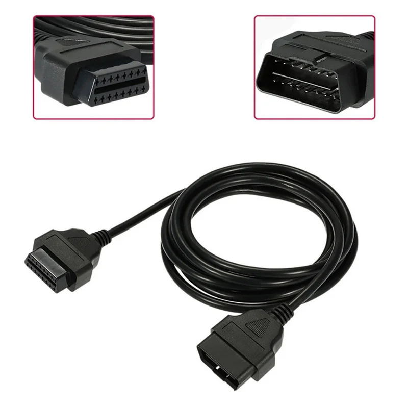 Connettore cavo di prolunga OBDII a 16 pin Linea di estensione OBD2 maschio-femmina