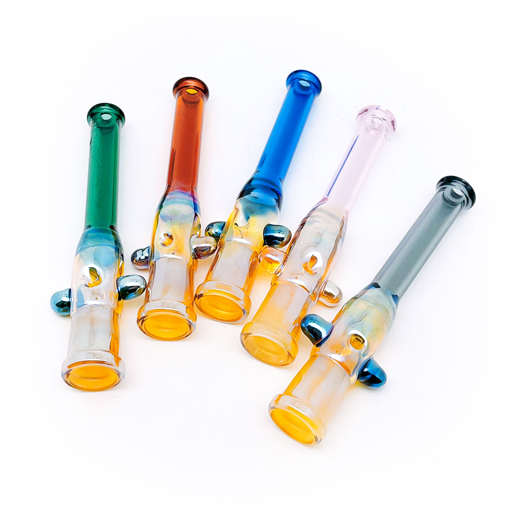 Raccoglitore di nettare con punte al quarzo/acciaio inossidabile da 14 mm Dab Rigs Accessorio fumo Tubi fumatori Tubi in vetro