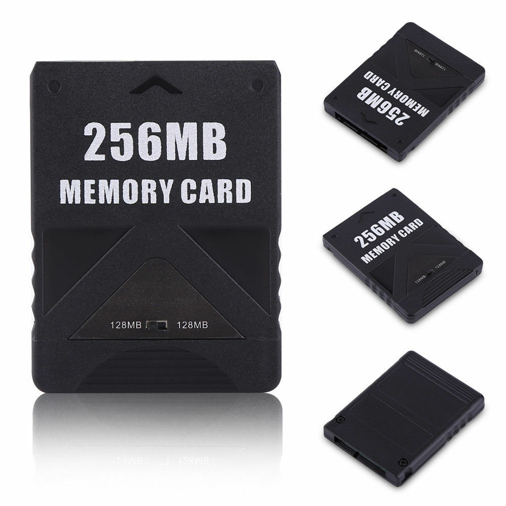 Cartão de memória preto de 256 MB para PS2 PLAYSTATION 2 Salvar dados de jogo Módulo de memória stick 256 MB de alta qualidade NAVIO RÁPIDO