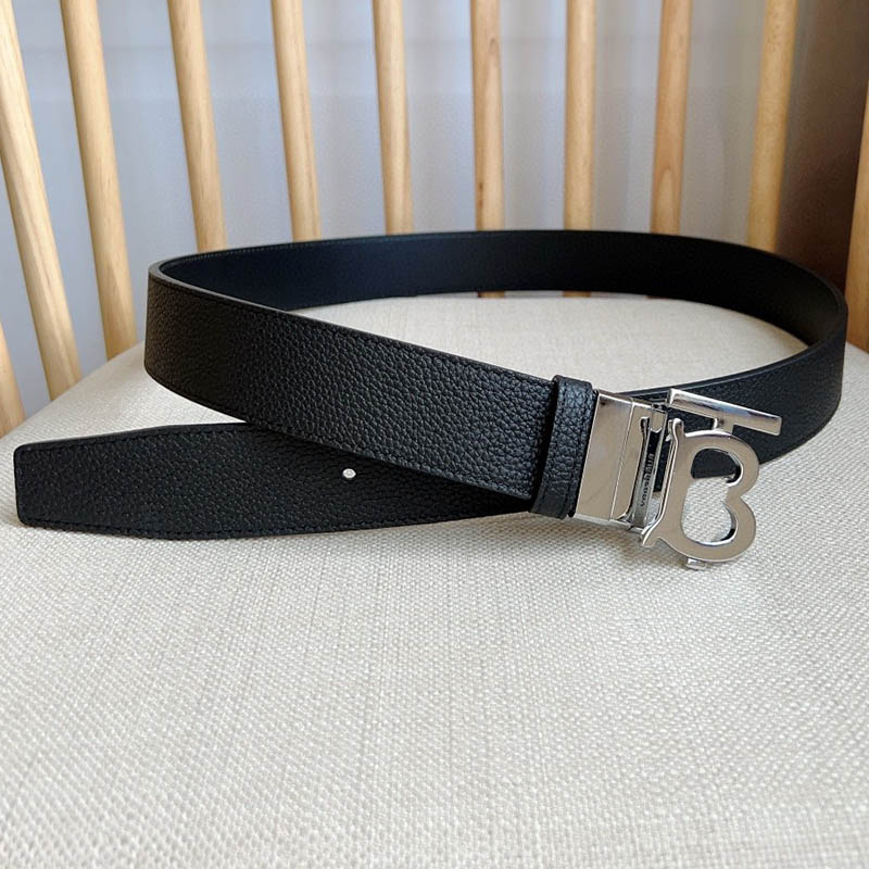 Designer Fashion Men Women Belt New Lychee Real Leather Classical Reversible Belt 3,5 cm bredd Lyxigt smidigt spänne med lådan Packing 4 Styles