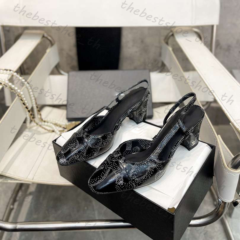 Chaussures décontractées de créateur Sandales Chaussures formelles Femmes Printemps Automne Chaussures de ballet Mode Luxe Starlight Noir Talon bas Mary Jane Chaussures Casual Shoes Mocassins