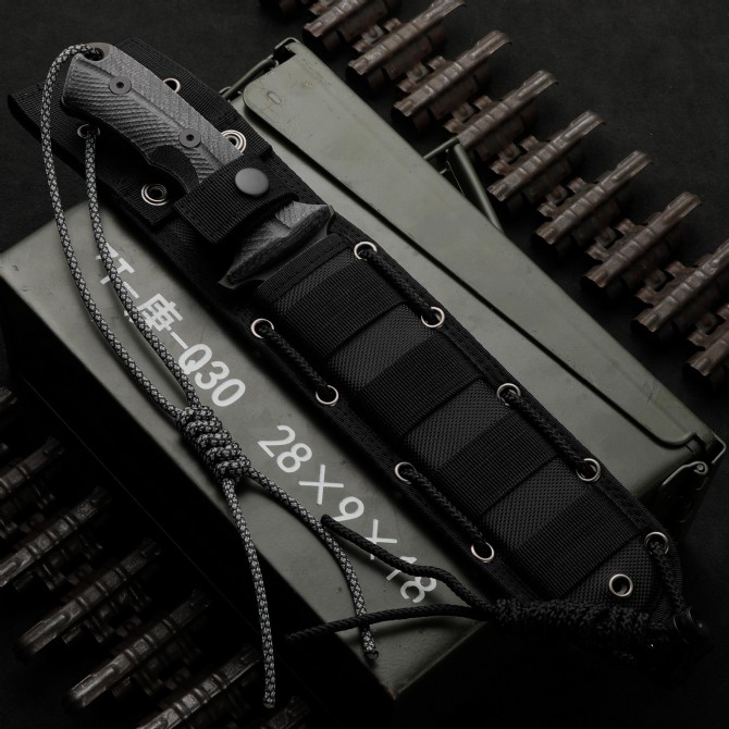 Chris Reeve Cr Survival Avcılık Bıçağı CPM-Magnacut Titanyum Kaplama Bıçağı Micarta Tutamak Açık Taktik Bıçaklar Tam Tang Sabit Blade