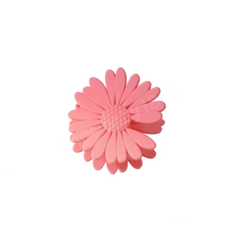6 cm Candy Color Hair Claw Korean Sweet Medium Frosted Daisy Hair Clip for Woman Girls Hair Accessories