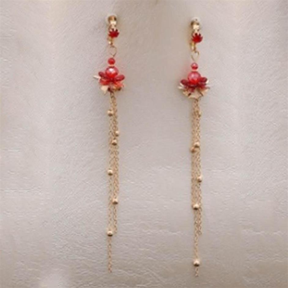 Barrettes à pinces à cheveux, accessoires de mariage chinois rouge, Liusubu Shake Fengguan, vêtements anciens LB268S