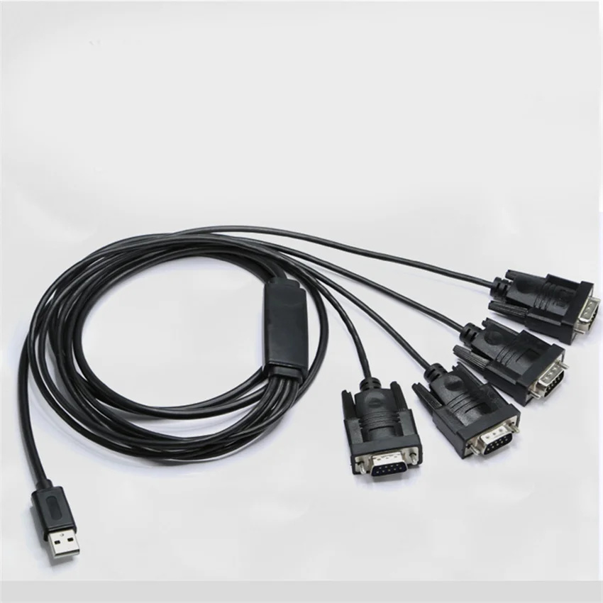 USB-zu-RS232-Seriell-Port-Kabel, eins, vier 4 * RS232COM, mehrere serielle Port-Adapter, FTDI-Chip