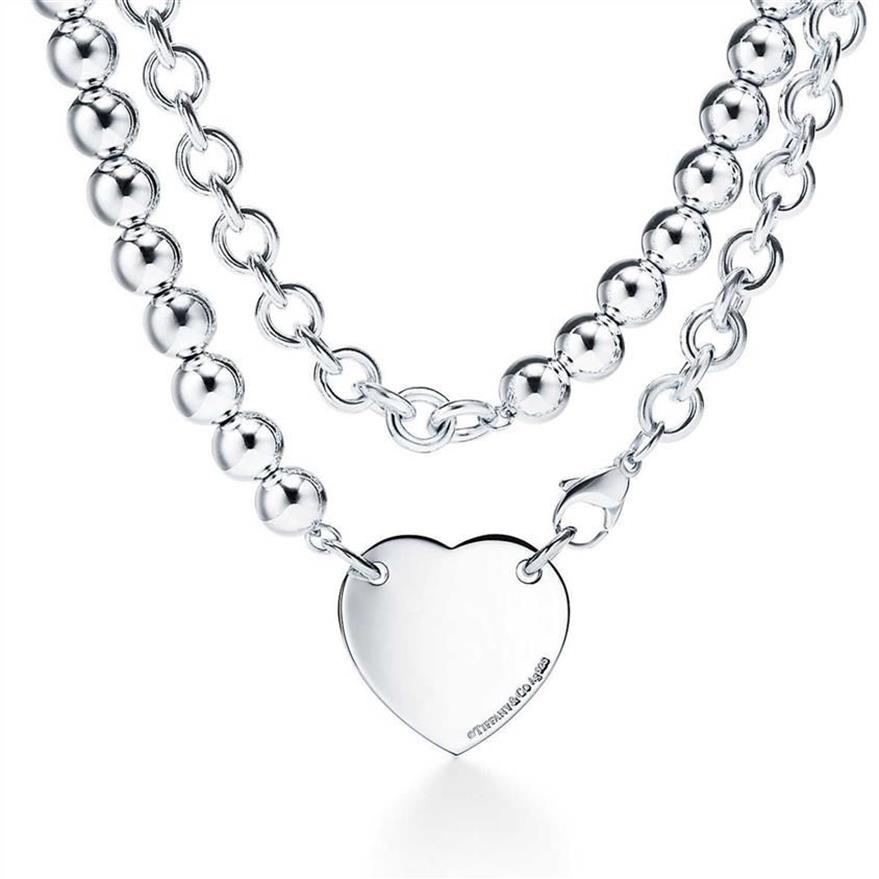 Pendanthalsband varumärkesdesigner Ny kvalitet 925 Sterling Silver Necklace Tamnplatta smycken present L221011233Z