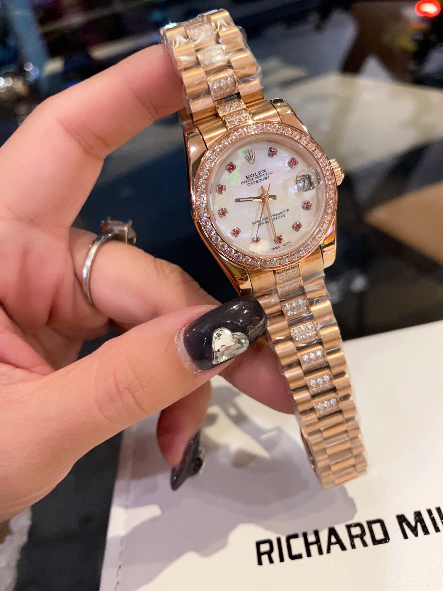 Wysokiej jakości zegarek AAA, oryginalne pudełko 31 mm 830 Solidna stal Pentaball z Datejust 9 szafir szkla Azja 2813 Menowe automatyczne zegarek dla kobiet 10