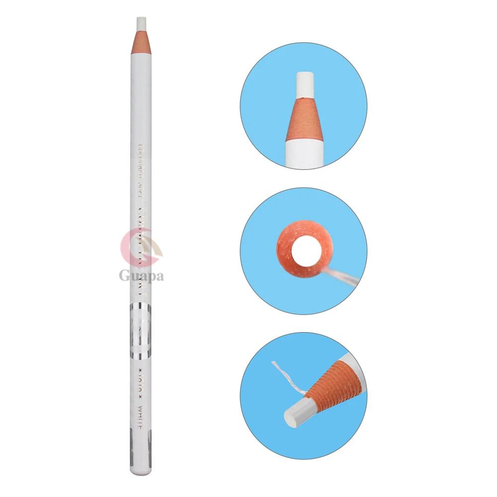 Maskin 6st Vattentät mikroblading Permanent Makeup Eyebrow Lip Design Eye Brow Positionering Lip Tattoo Pen Pencil Tools Marker Liner