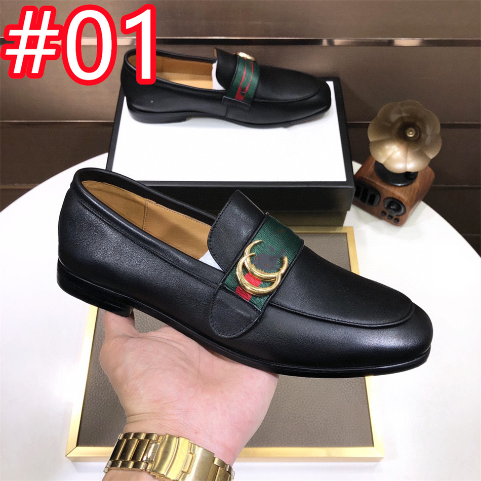 40Modèle de haute qualité chaussures habillées formelles pour les designers doux hommes chaussures en cuir véritable noir bout pointu hommes mariage affaires Oxfords chaussures décontractées grande taille 38-46