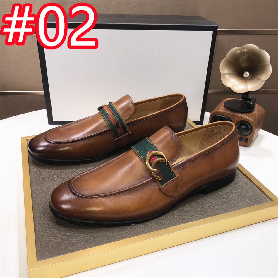 40Model Man Designer Dress Shoes Brown Black Genuine Leather Oxfords Wedding Party Social Shoes luxurious Male Wingtip Brogue Oxford Shoes Big Size 38-46