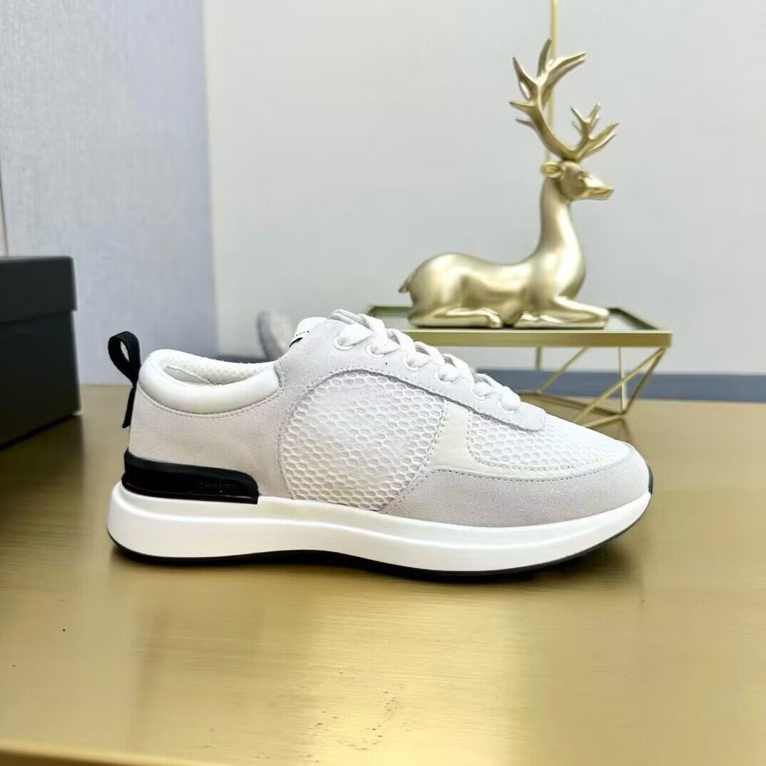white Casual shoes womens designer shoes Lace up Travel leather sneaker 100% cowhide lady Thick soled Running Trainers woman shoe platform gym sneakers size 35-39-40-41