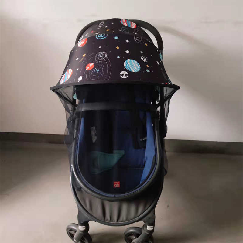 Universal Baby Poussette Accessoires Sun Shade UV Protection Sunshade Carriage Canopy Cover pour Landau Infant Car Seat Sun Visor L230625