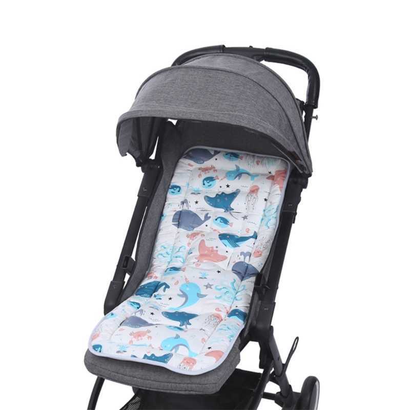 Baby Stroller Comfortable Cotton Cart Mat Infant Cushion Pad Chair Auto Car Pushchair Accessories for Kids L230625