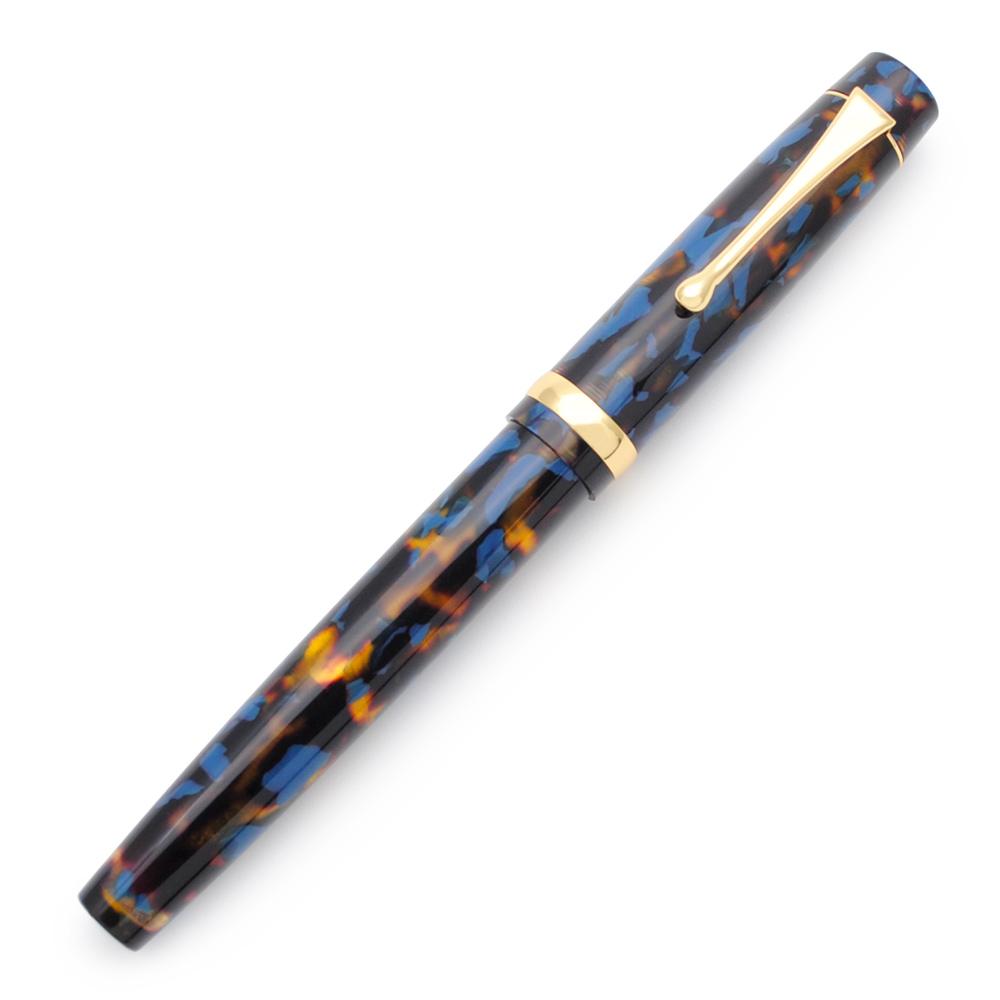 Pennor av hög kvalitet celluloid akrylharts fontänpenna med gyllene klipp f nib 0,5 mm bläck penna bläck penschool affärskontor present