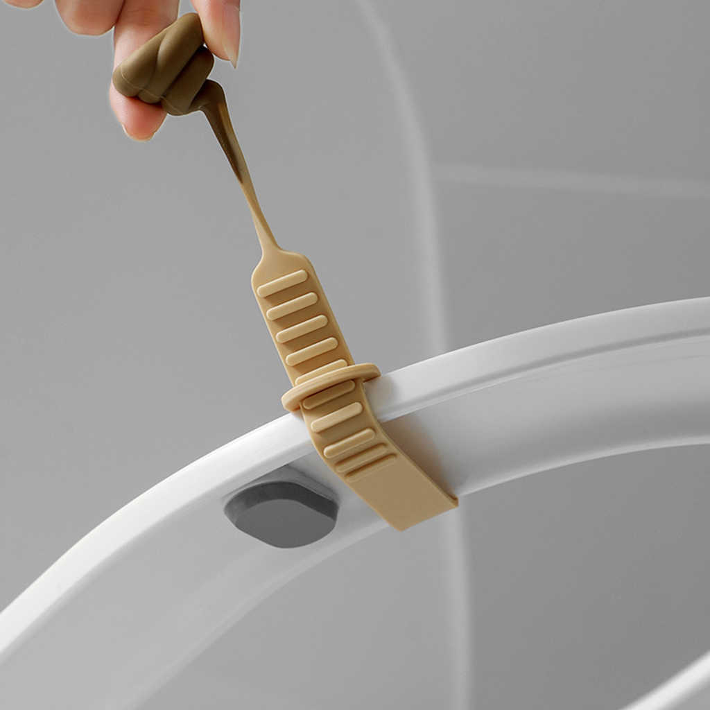2024 Creative Toilet Plunger Toiletbril Lifter Wc Anti-Vuile Draaggreep Vermijd Aanraking Wc-deksel Handvat Lifter Badkamer Accessor