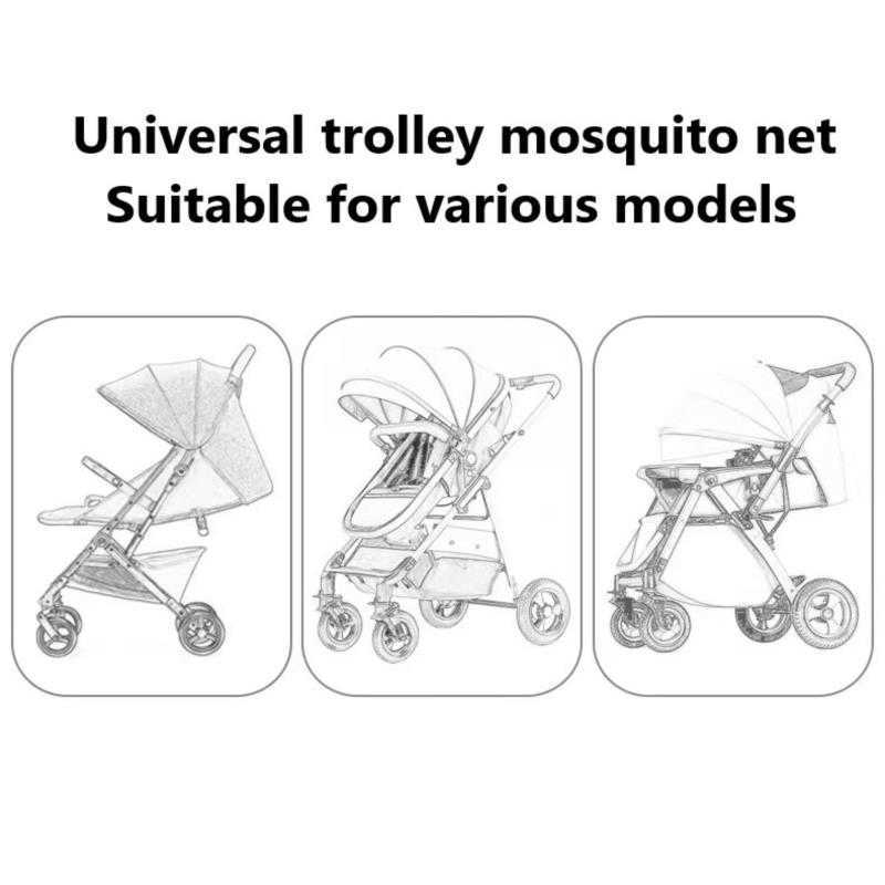 NUOVA estate zanzariera passeggino passeggino zanzariera zanzariera rete sicura protezione neonati maglia accessori passeggino L230625