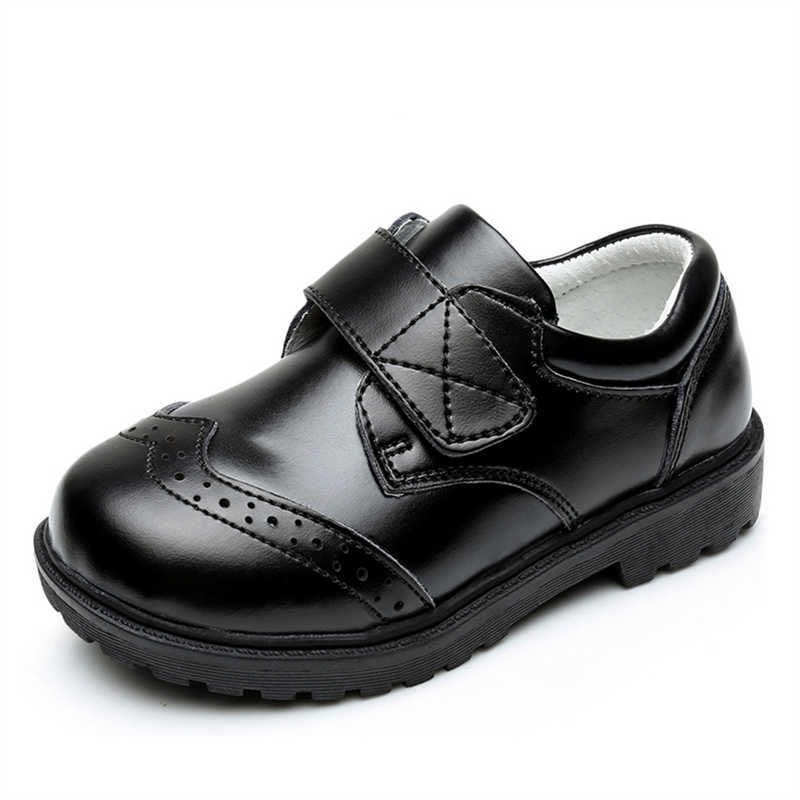 Turnschuhe Echtes Leder Schuhe Kinder Jungen Frühling Walking Turnschuhe Weiche Britische Gentleman Schuhe Kinder Schwarz Mode Wohnungen für PartyHKD230701