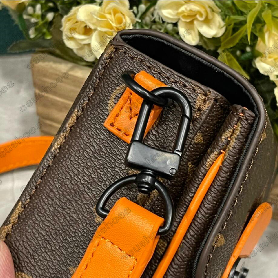 23SS Radiant Sun S-Lock Vertical Wearable Wallet M82535 Mens Phone Bag M82568 Mineral Gray Monograms Macassar Purse Designer Luxury Shoulder Crossbody Bags