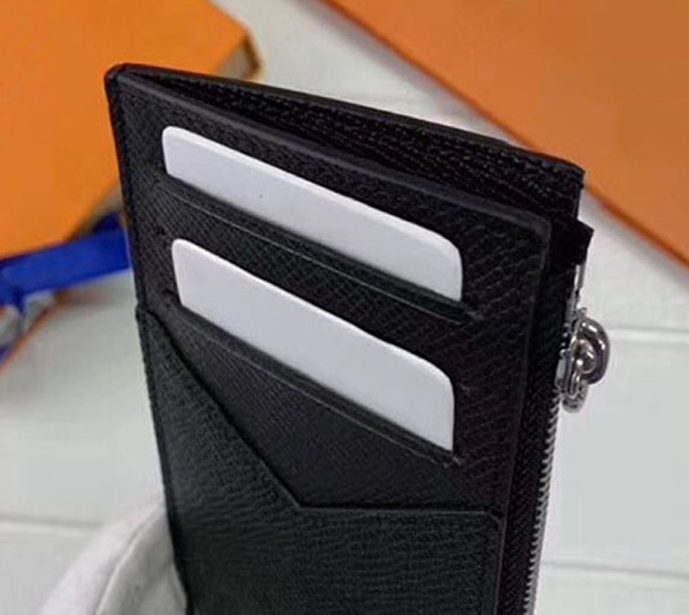 Luxury Designer Card Holder Men Wallets Fashion Zipped Coin Pocket Organiser Coins Cards Holders Women Zipper Slot Case Purse Multiple Zip Wallet Cover Cardholder