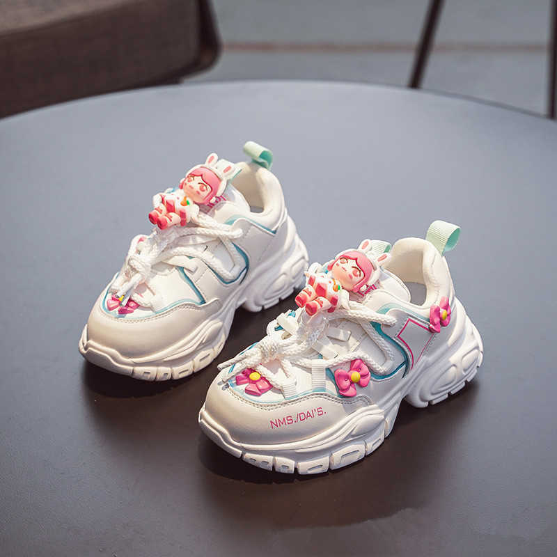 Sneakers wiosna jesień mody mody Baby Girls 'Lekkie miękkie solowe buty dziecięce mody tatusia małe dziewczynki shoeshkd230701