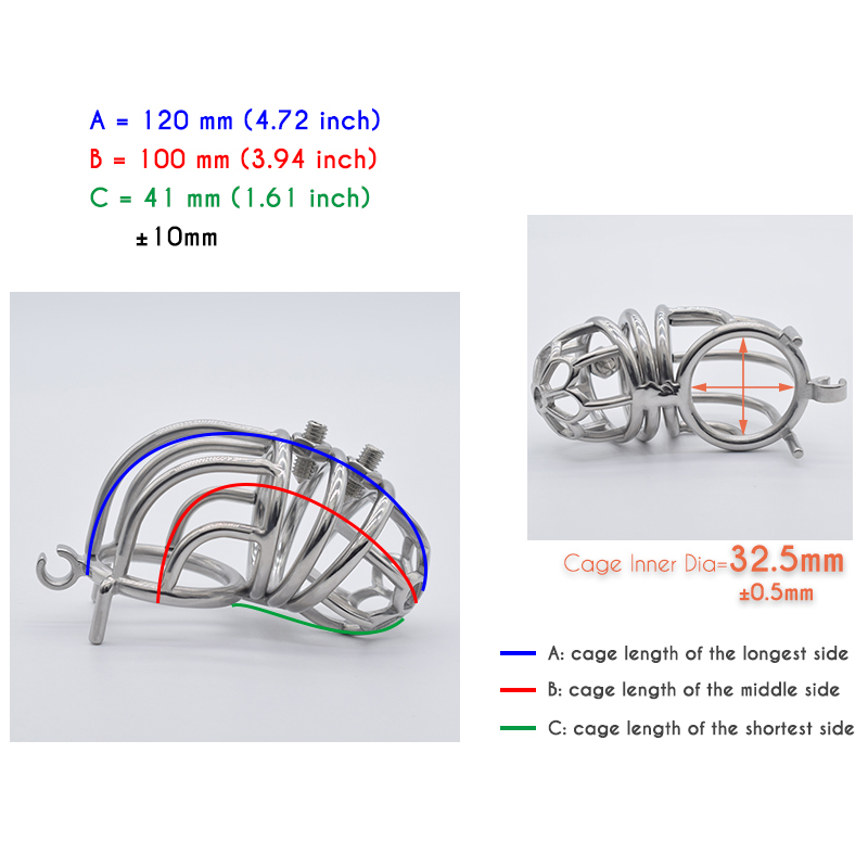 Metalen Kuisheidskooi Met Spike Voor Mannelijke Sissy Bondage Riem Apparaat Stalen Penis Ringen Stack Bdsm Volwassenen Sex Toys winkel