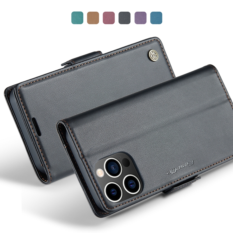 CASEME PU LEALLE WALLE WALLET APORES FOR iPhone 15 14 PRO MAX PLUS