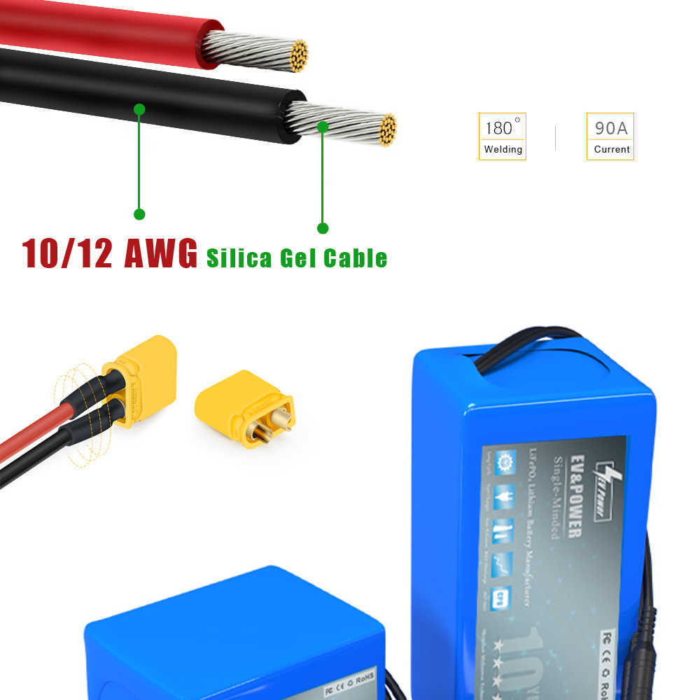 Batterie de vélo électrique 52V 20AH 30AH 14S 18650 50A BMS