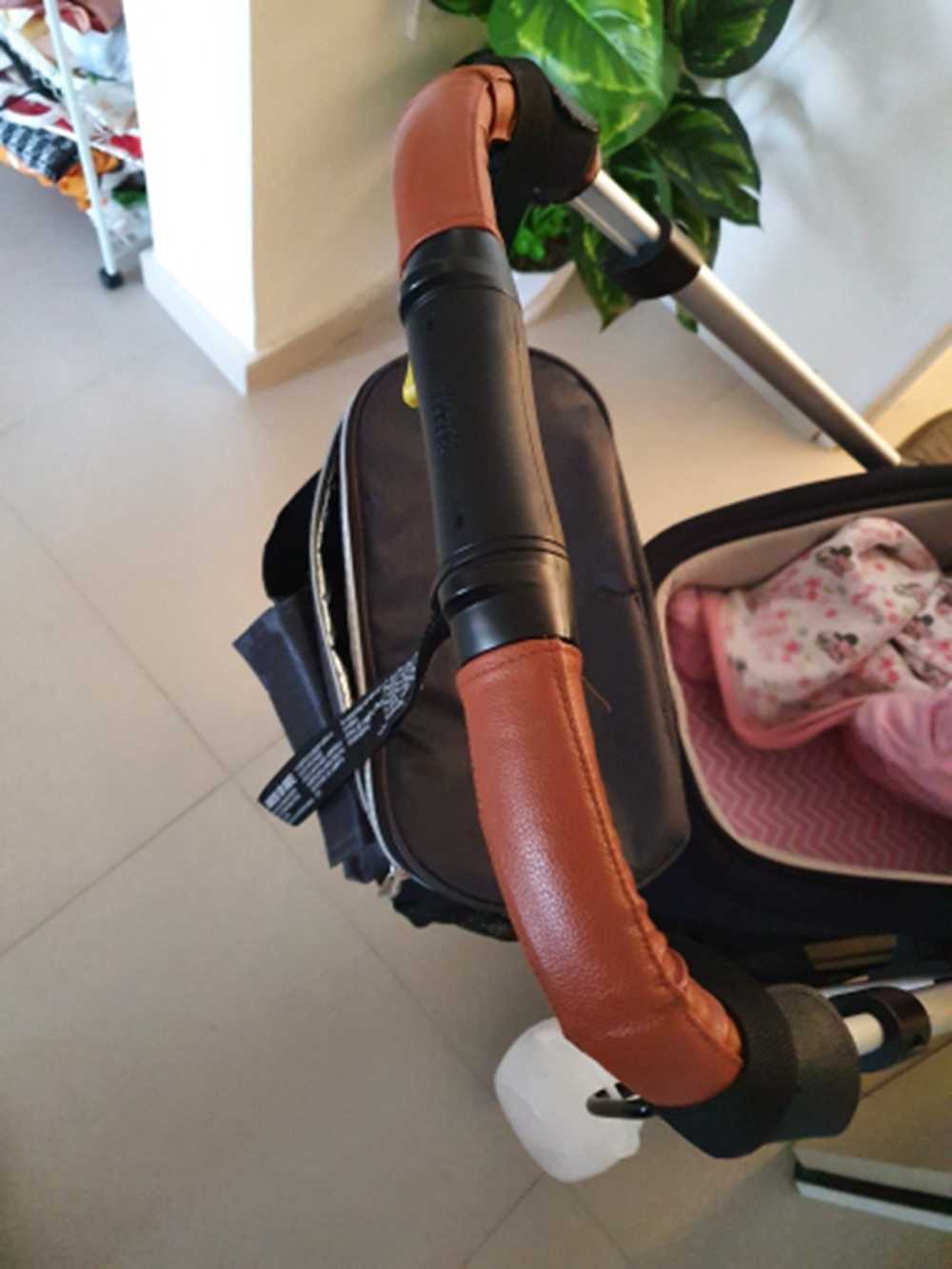 Läderskydd för Mamas Papas Armdillo Flip XT/XT2/XT3 Barnvagnarvaghandtag Hylsa Fall Armest Skyddstillbehör L230625