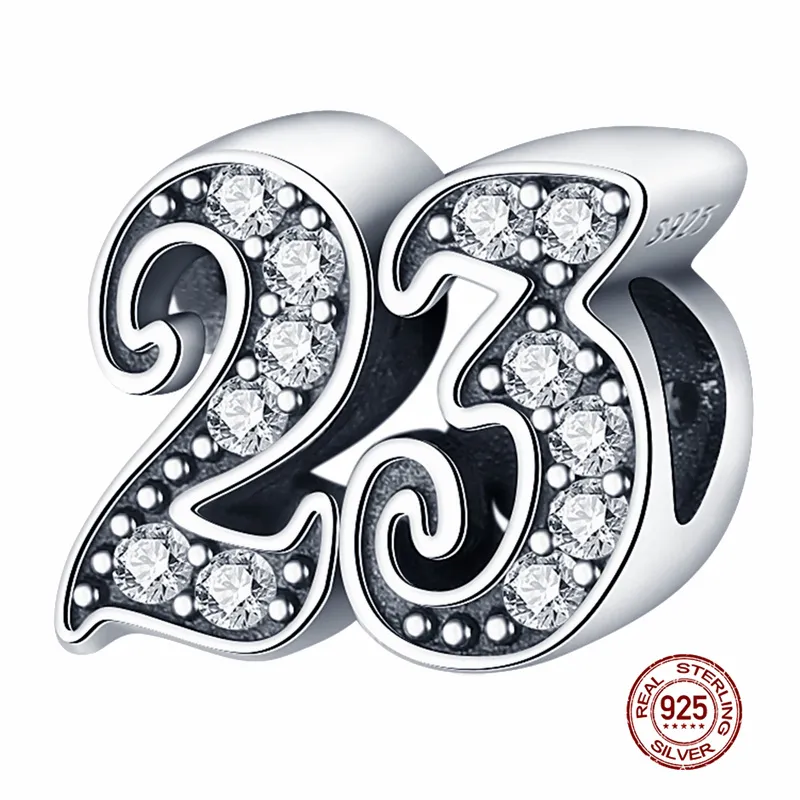 925 Silver Fit Pandora Charm 925 Bracelet Beads Age Letter Series charms set Pendant DIY Fine Beads Jewelry
