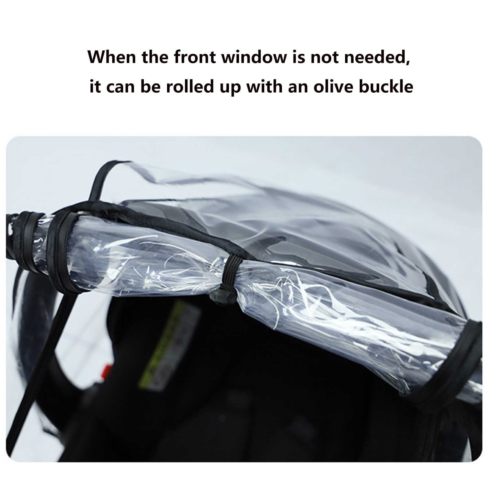 Baby Car Seat Rain Cover Food Grade EVA Stroller Weather Shield Waterproof Windproof Breathable Clear Raincoat Windscreen L230625