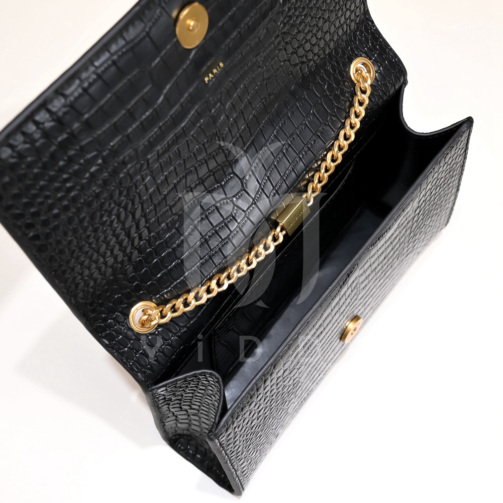 Fashion Designer bag Luxury handbag Alligator shoulder bags Tassel women cross body chain bag clutch lady flap bag Crocodile Woman Purse Kate bag