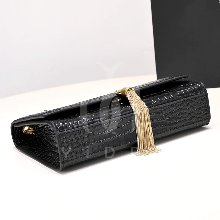 Fashion Designer bag Luxury handbag Alligator shoulder bags Tassel women cross body chain bag clutch lady flap bag Crocodile Woman Purse Kate bag