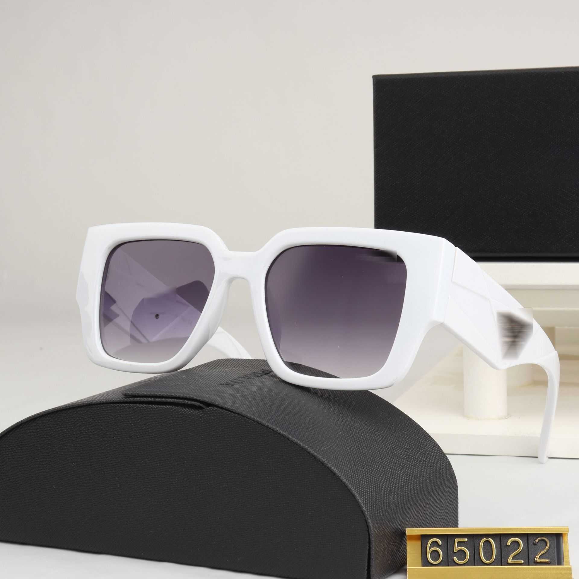 Designer de óculos de sol Triangle P 2023 Pujia Novos óculos de sol de moda de alta definição com gradiente quadrado Óculos de sol tendência 22056