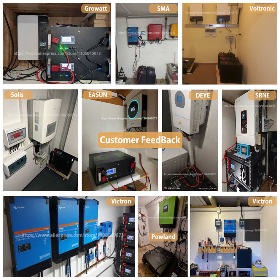 LIFEPO4 48V 100AH ​​5.12KW Batteripaket 51.2V 200AH 120AH 6000 CYCLE BMS CAN RS485 32 PARALLEL 108% Kapacitet 10 års garanti Ingen skatt