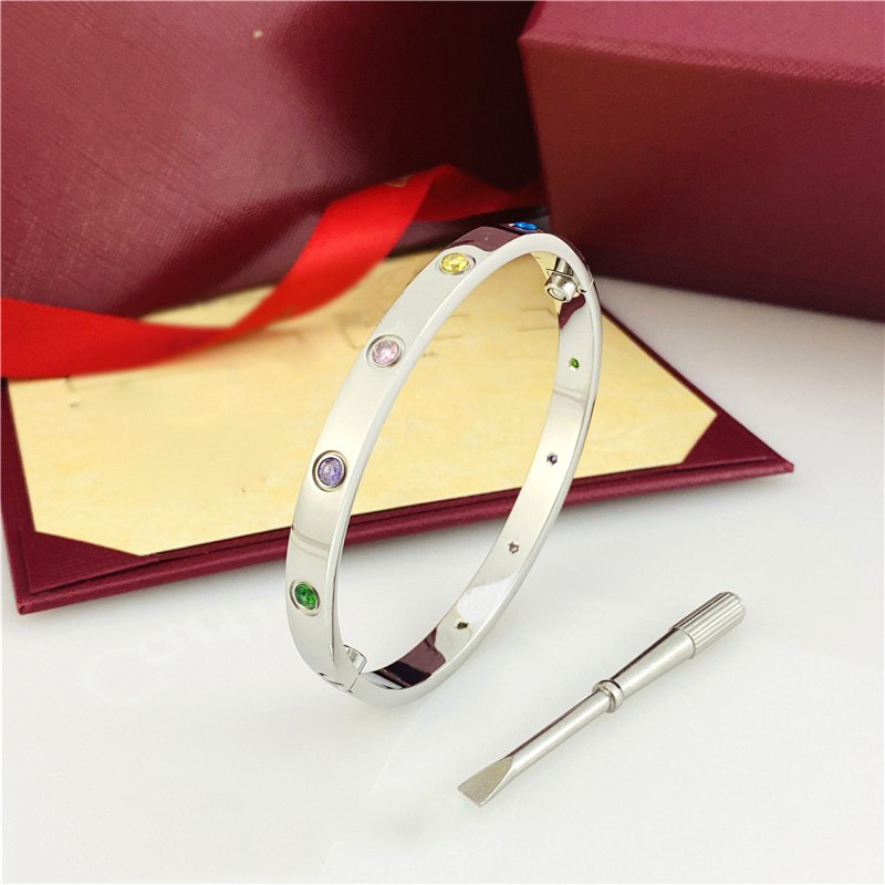 designer bracelet for women Uniform size color diamond bracelet bracelets luxury fashion Bangle titanium steel Diamond bracelet designer jewelry gifts