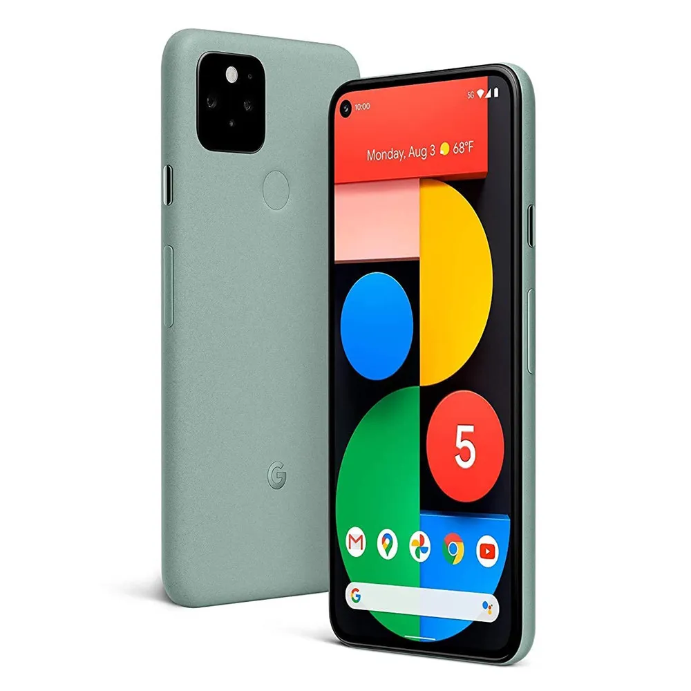 Original Google Pixel 5 5G Unlocked Cellphone 6.0" Snapdragon 765G Octa Core 8GB RAM 128GB ROM NFC 12.2MP&16MP Refurbished