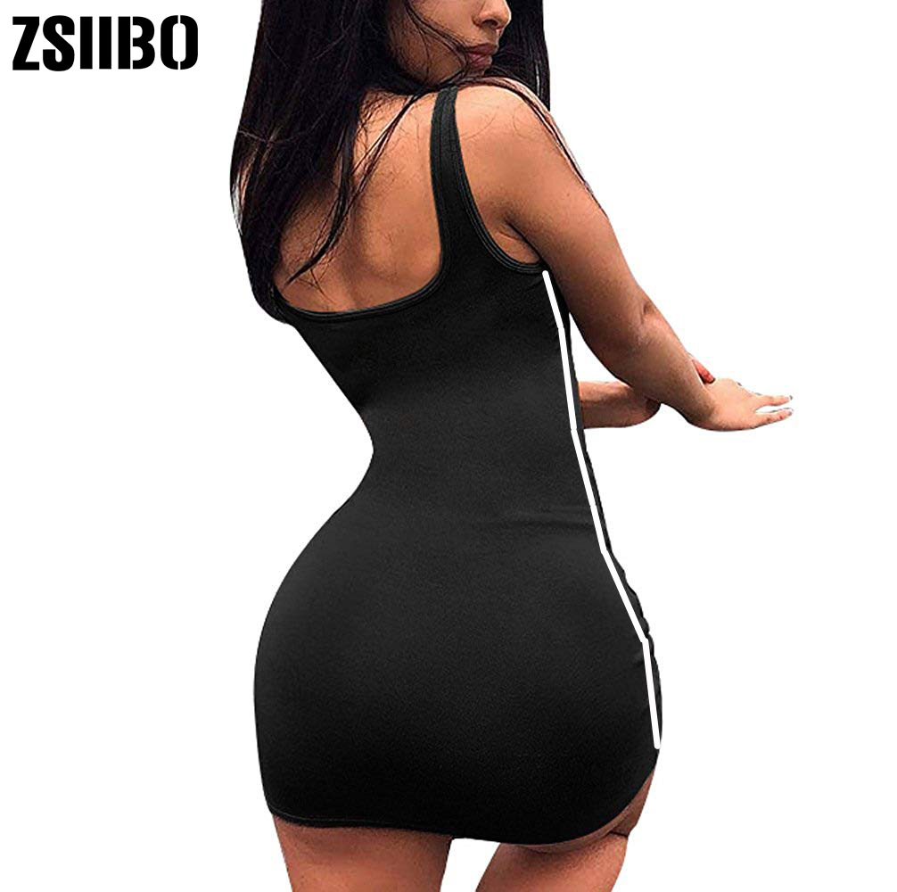 Zsiiboセクシーな女性サマードレス包帯ボディコンノースリーブイブニングパーティークラブショートミニドレスファッション女性服