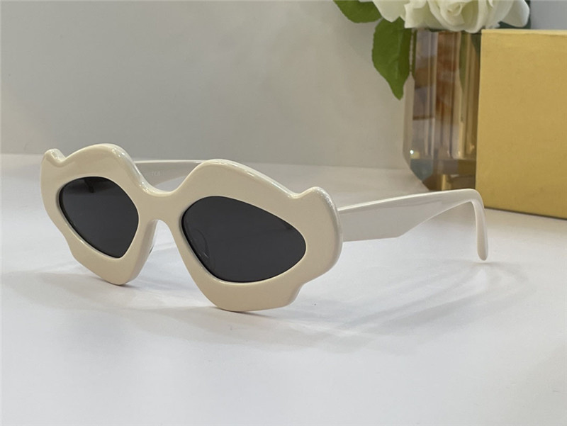 Novos óculos de sol de acetato de design de moda 40109U armação em forma de chama avant-garde e estilo moderno óculos de proteção UV400 ao ar livre high-end