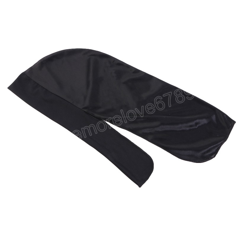 الرجال حريري Durags عصابات قبعة عمامة بسط الساتان Durag للجنسين قبعة قرصان الرجال الهيب هوب عقال راكب الدراجة النارية حك