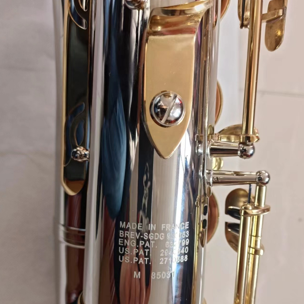 High quality 54 B-flat brass nickel-plated silver-plated body gold keys one-to-one engraved pattern jazz instrument with case