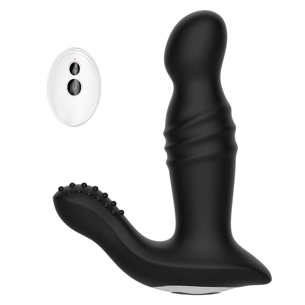 Yingfeixun 10 fréquences prostate télescopique massage de 4ème génération télécommande sans fil vestibulaire anal tamponnade vibration produit adulte