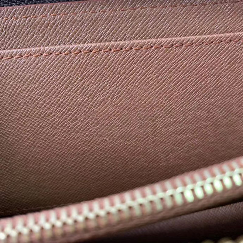 M61723 DUAL ZIPPY WALLET pour Designer Wallet Double Fashion Women Long Purses Pouch Zipper Credit Card Holder Luxury Coin Purse Zip Wallets Exotics Mini Clutch Men