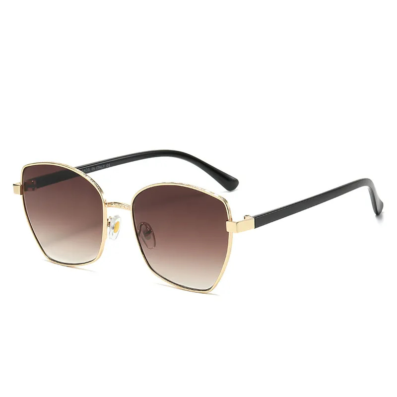 Top luxe lunettes de soleil polaroid lentille designer femmes Mens Goggle lunettes senior pour femmes monture de lunettes Vintage métal lunettes de soleil avec boîte T1240