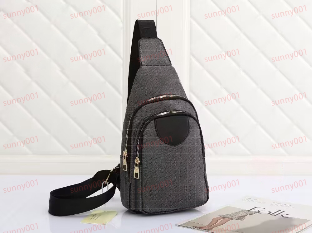 Zíper de duas camadas de camada crossbody saco designer bolsa de tipóia bolsa de tipóia estampada saco de cinto de luxo da cintura de luxo bolsa de ombro de peito