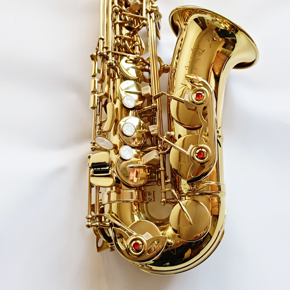 Классический ST110 Alto Saxophone Lacqured Gold Brass Eb Professional Sax Alto с мундштуком аксессуаром