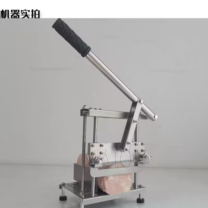 Manual Meat Chopping Machine Fat Beef and Mutton Slicer Rice Cake Knife Frozen Fat Beef Roll Meat Slicer