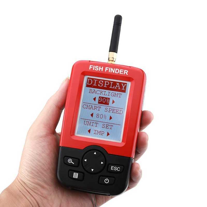 Fish Finder Kayak Boat Fishfinder Portable Fish Finder Water Handheld Fish Finder Transducteur avec écran LCD Facile à utiliser HKD230703