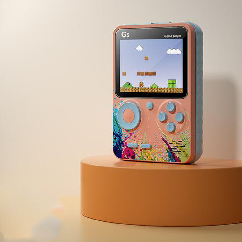 3.0 inç 500-1-in-1 G5 El Taşınağı Oyun Oyunları Oyunları Mini Taşınabilir Retro Video Oyun Konsolu Destek TV-Out AV Kablosu 8 Bit FC Oyunları Çocuklar için GamePad Hediye Klasik