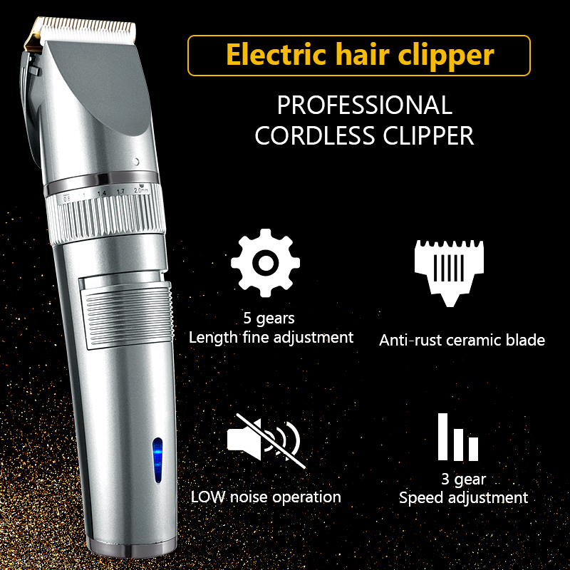 Clippers Trimmers Professional Hair Trimmer Digital USB Rechargeable Hair Clipper for Men Haircut Ceramic Blade Razor Hair Cutter Barber Machine 230701